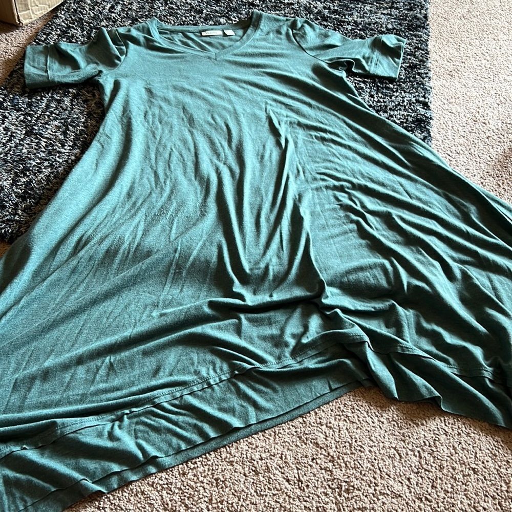 Logo lounge teal dress M